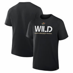 NHL Black Minnesota Wild Fanatics Authentic Pro Primary T-Shirt