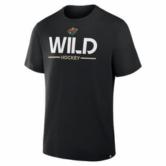 NHL Black Minnesota Wild Fanatics Authentic Pro Primary T-Shirt