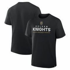 NHL Black Vegas Golden Knights Fanatics Authentic Pro Primary T-Shirt