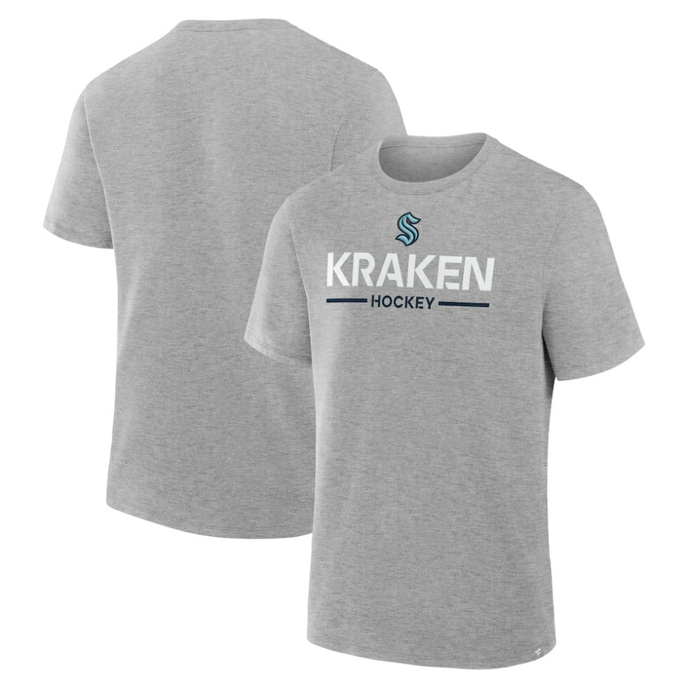 NHL Gray Seattle Kraken Fanatics Authentic Pro Primary T-Shirt
