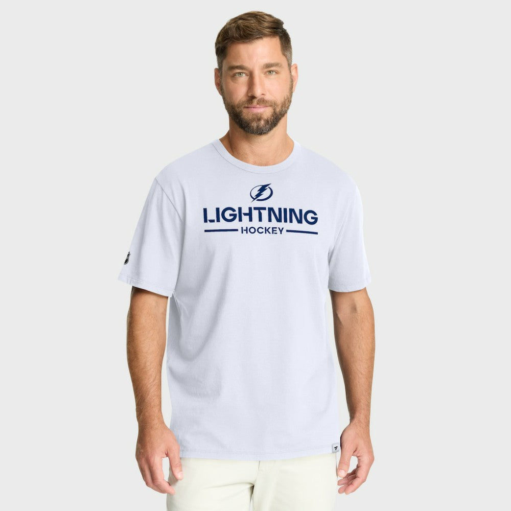 NHL White Tampa Bay Lightning Fanatics Authentic Pro Primary T-Shirt