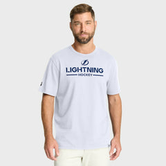 NHL White Tampa Bay Lightning Fanatics Authentic Pro Primary T-Shirt