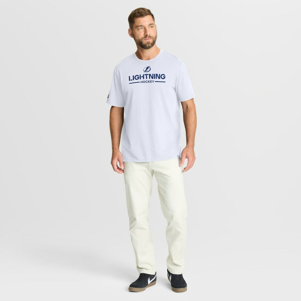 NHL White Tampa Bay Lightning Fanatics Authentic Pro Primary T-Shirt