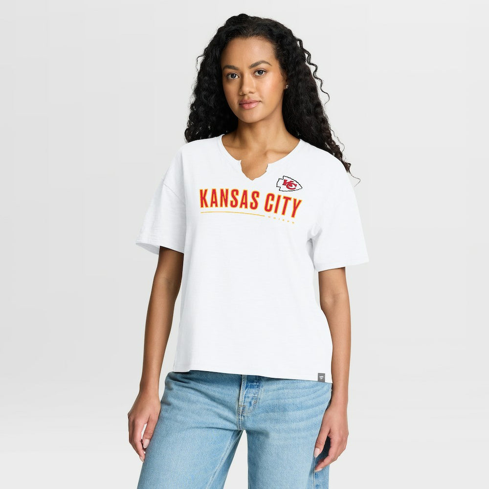 Women's Redzone Slub Boxy T-Shirt - Kansas City Chiefs