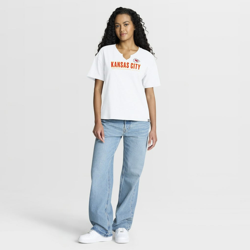 Women's Redzone Slub Boxy T-Shirt - Kansas City Chiefs