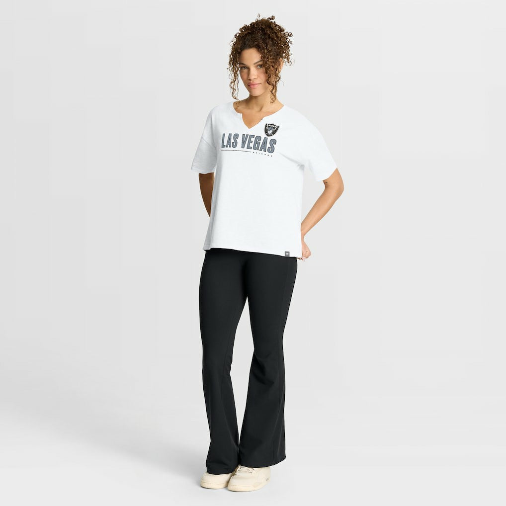 Women's Redzone Slub Boxy T-Shirt - Las Vegas Raiders