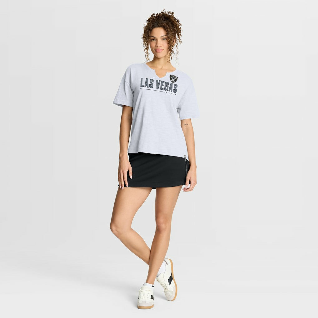 Women's Redzone Slub Boxy T-Shirt - Las Vegas Raiders