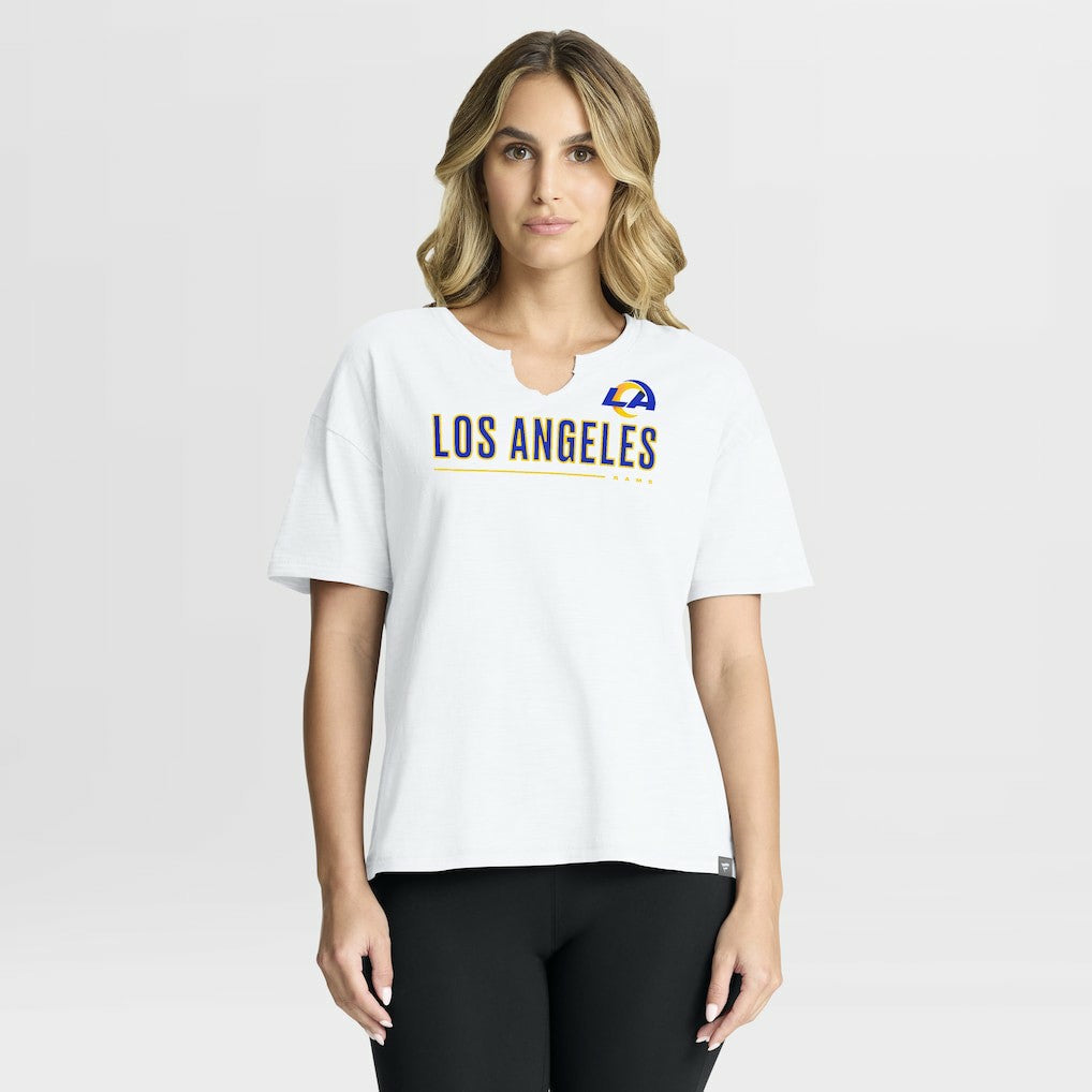 Women's Redzone Slub Boxy T-Shirt - Los Angeles Rams