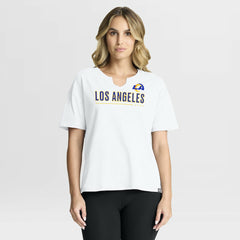 Women's Redzone Slub Boxy T-Shirt - Los Angeles Rams