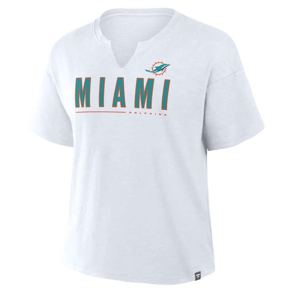Women's Redzone Slub Boxy T-Shirt - Miami Dolphins