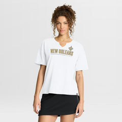 Women's Redzone Slub Boxy T-Shirt - New Orleans Saints
