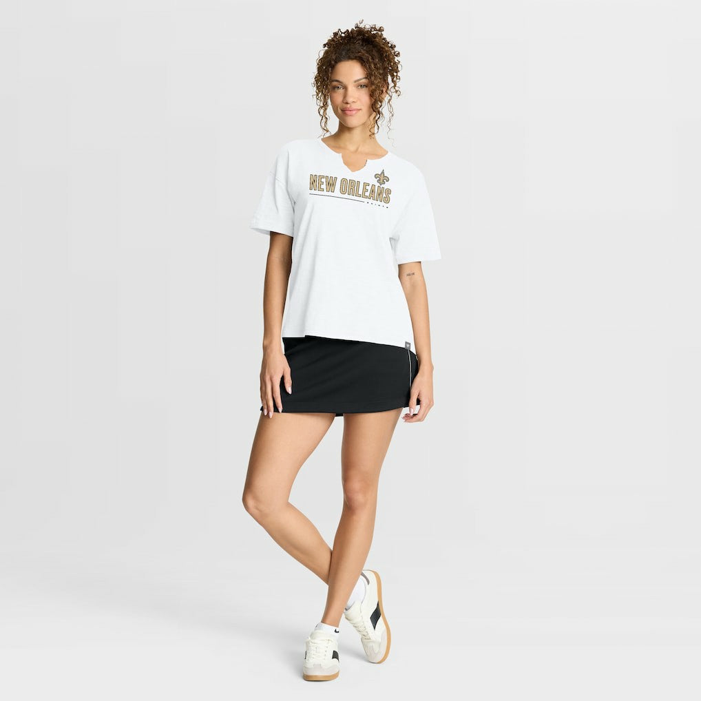 Women's Redzone Slub Boxy T-Shirt - New Orleans Saints