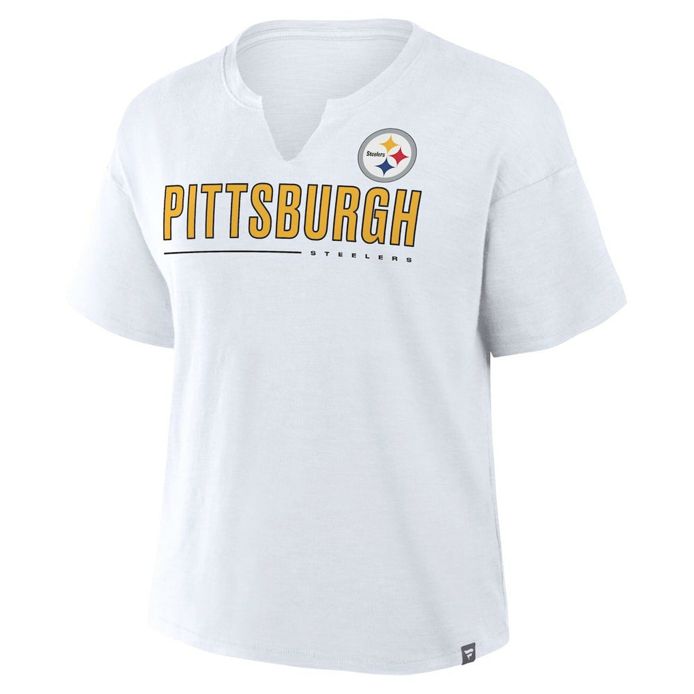 Women's Redzone Slub Boxy T-Shirt - Pittsburgh Steelers