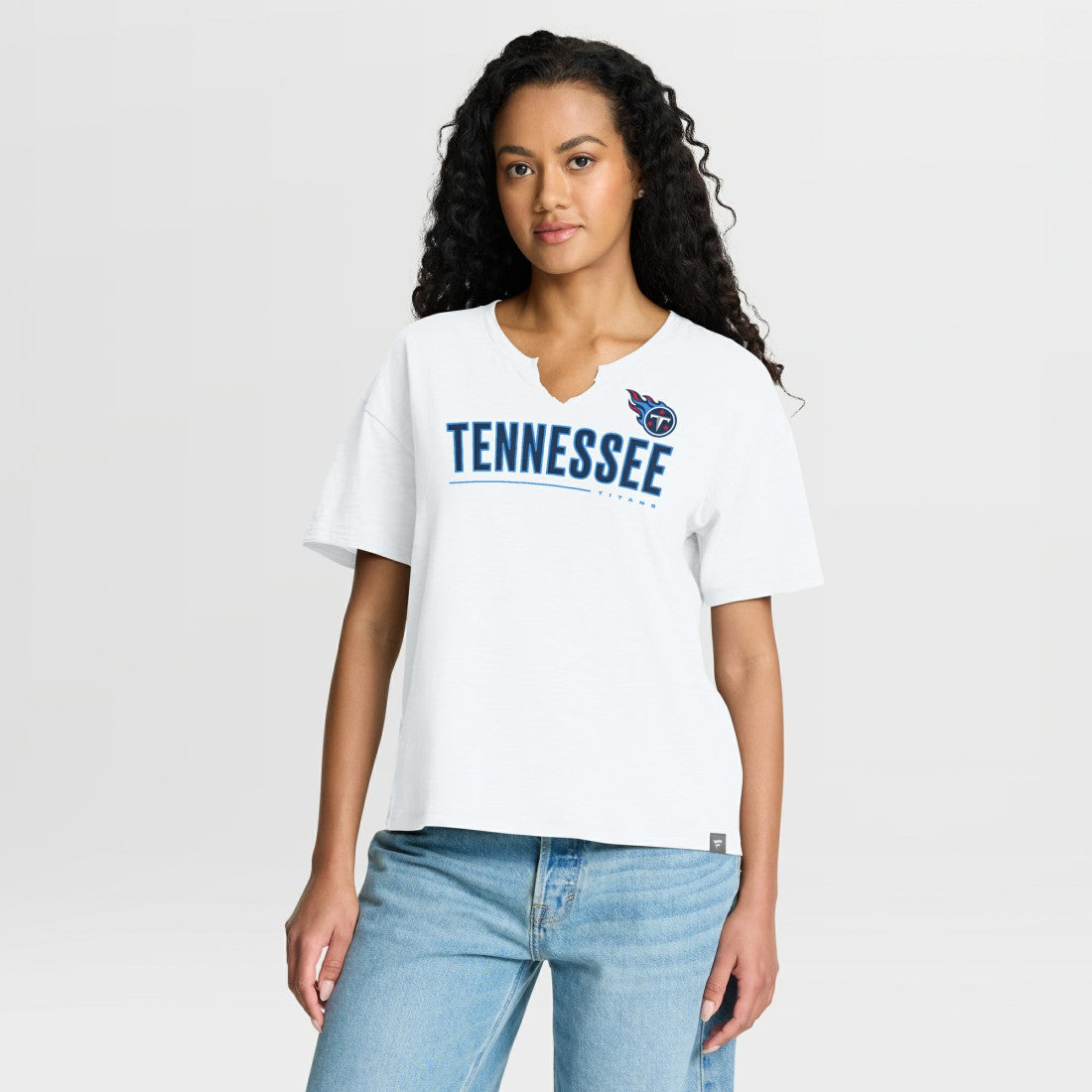 Women's Redzone Slub Boxy T-Shirt - Tennessee Titans
