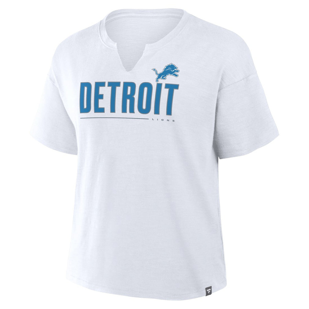 Women's Redzone Slub Boxy T-Shirt - Detroit Lions