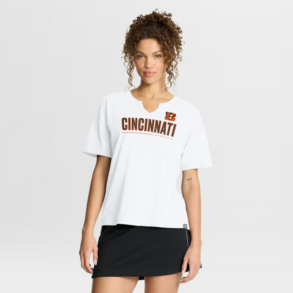 Women's Redzone Slub Boxy T-Shirt - Cincinnati Bengals
