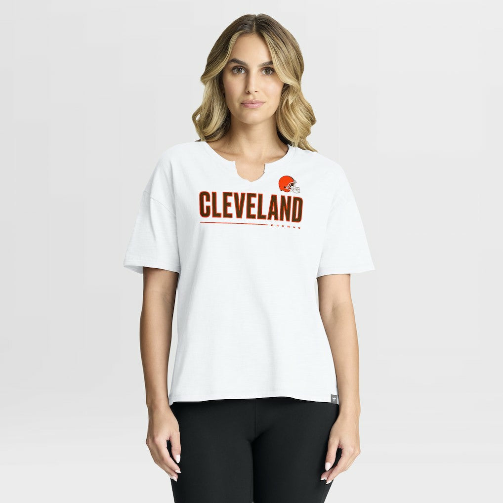 Women's Redzone Slub Boxy T-Shirt - Cleveland Browns