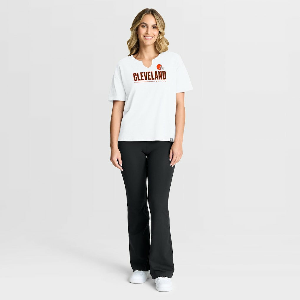 Women's Redzone Slub Boxy T-Shirt - Cleveland Browns