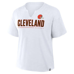 Women's Redzone Slub Boxy T-Shirt - Cleveland Browns
