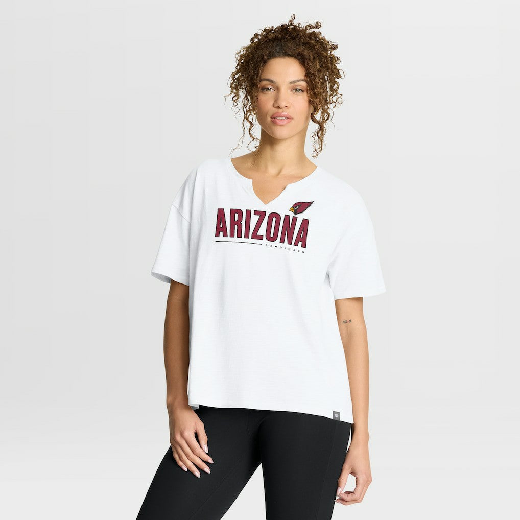 Women's Redzone Slub Boxy T-Shirt - Arizona Cardinals