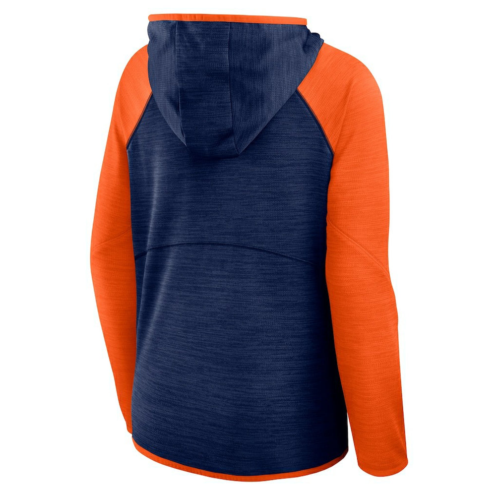 Women's Redzone End Around Pass Raglan Full-Zip Hoodie - Denver Broncos