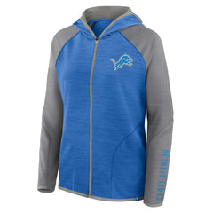 Women's Redzone End Around Pass Raglan Full-Zip Hoodie - Detroit Lions