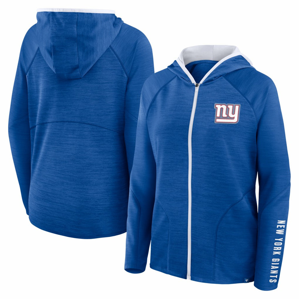 Women's Redzone End Around Pass Raglan Full-Zip Hoodie - New York Giants