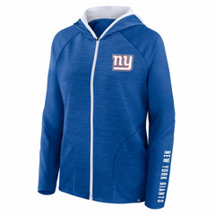 Women's Redzone End Around Pass Raglan Full-Zip Hoodie - New York Giants