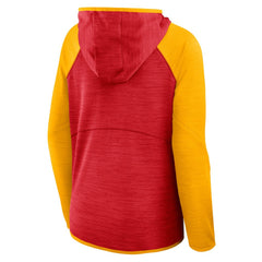 Women's Redzone End Around Pass Raglan Full-Zip Hoodie - Kansas City Chiefs