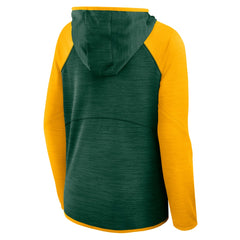Women's Redzone End Around Pass Raglan Full-Zip Hoodie - Green Bay Packers