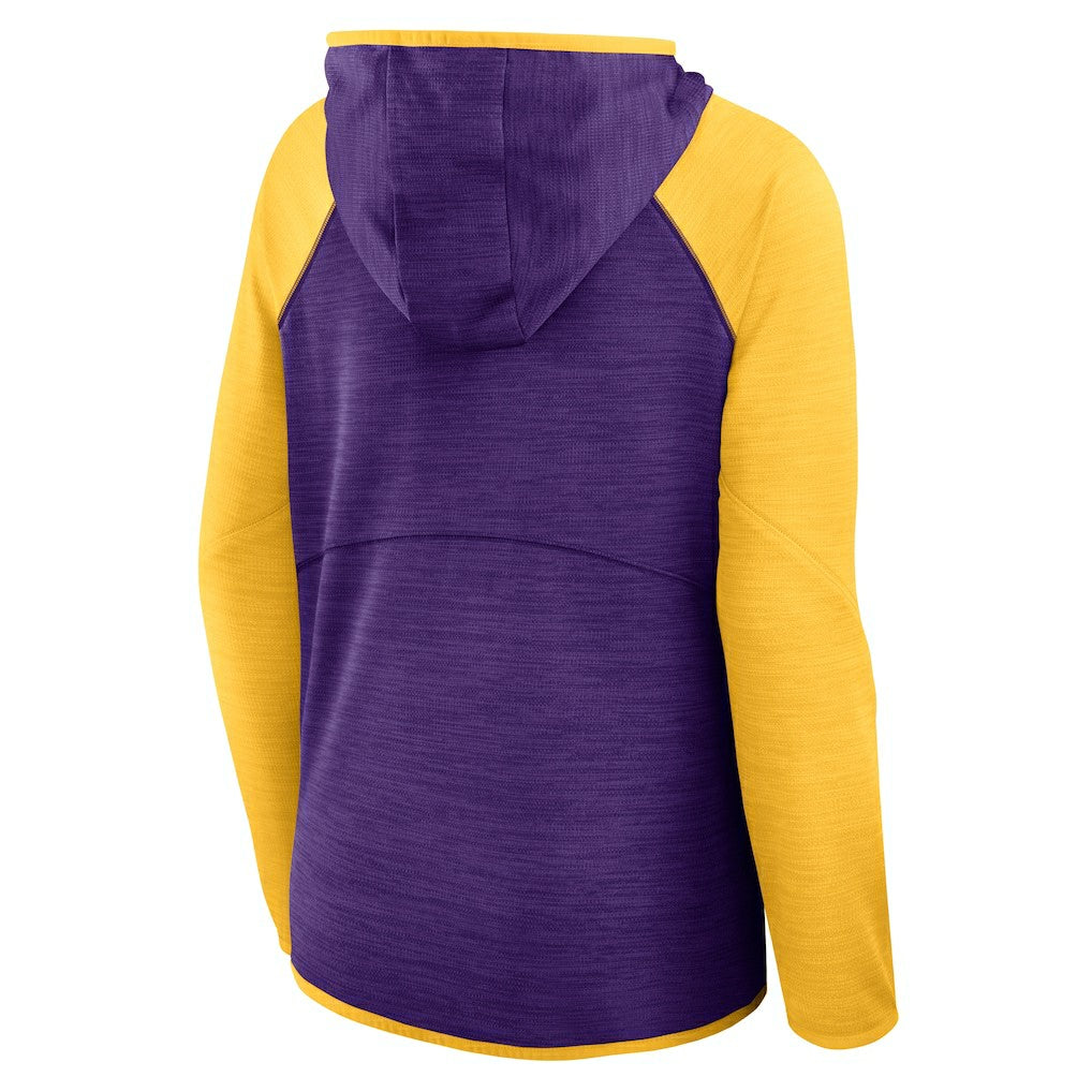 Women's Redzone End Around Pass Raglan Full-Zip Hoodie - Minnesota Vikings