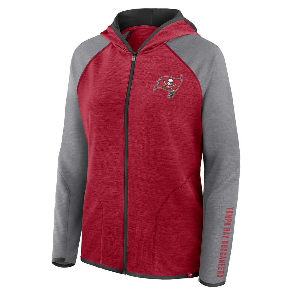 Women's Redzone End Around Pass Raglan Full-Zip Hoodie - Tampa Bay Buccaneers