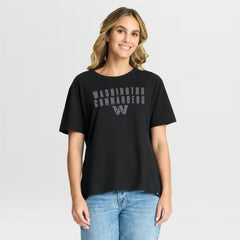 Women's Blackout Kneel Down Legacy T-Shirt - Washington Commanders