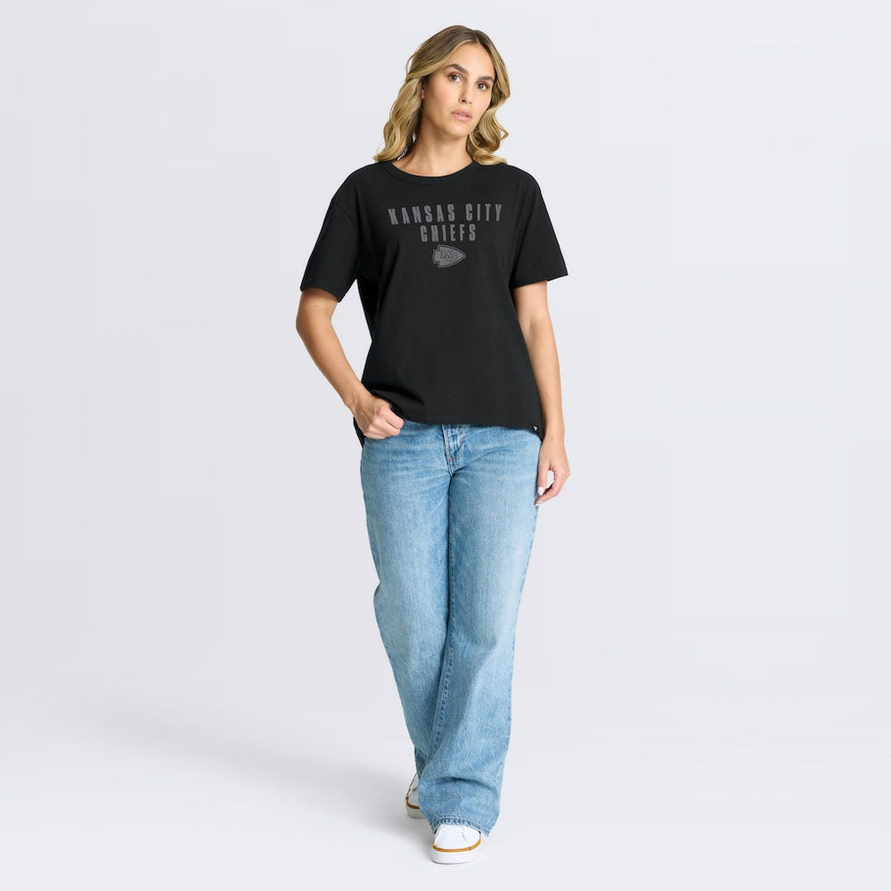Women's Blackout Kneel Down Legacy T-Shirt - Kansas City Chiefs