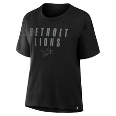 Women's Blackout Kneel Down Legacy T-Shirt - Detroit Lions