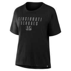 Women's Blackout Kneel Down Legacy T-Shirt - Cincinnati Bengals