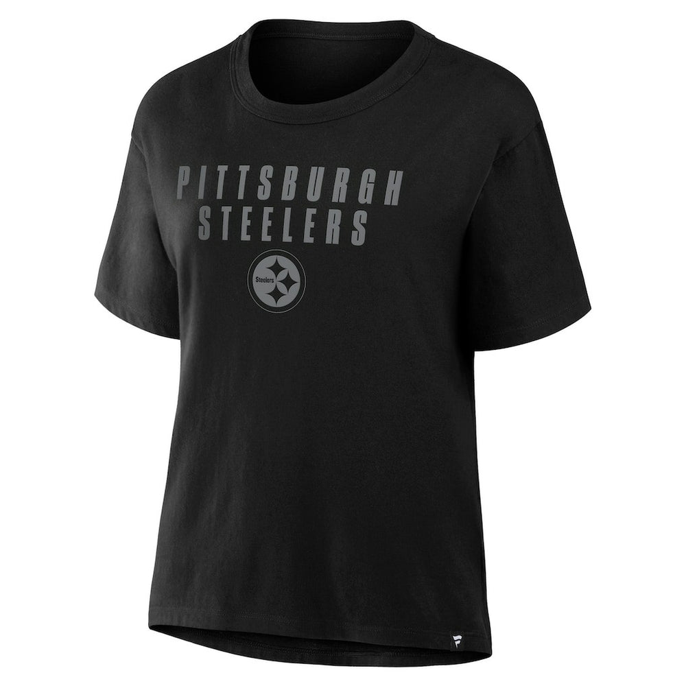 Women's Blackout Kneel Down Legacy T-Shirt - Pittsburgh Steelers