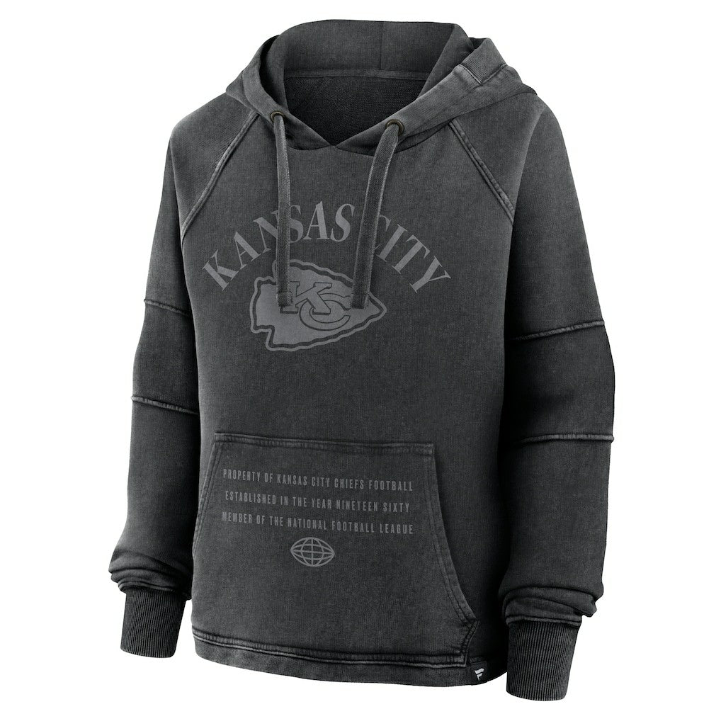Women's Oversized Raglan Gridiron Hoodie - Kansas City Chiefs