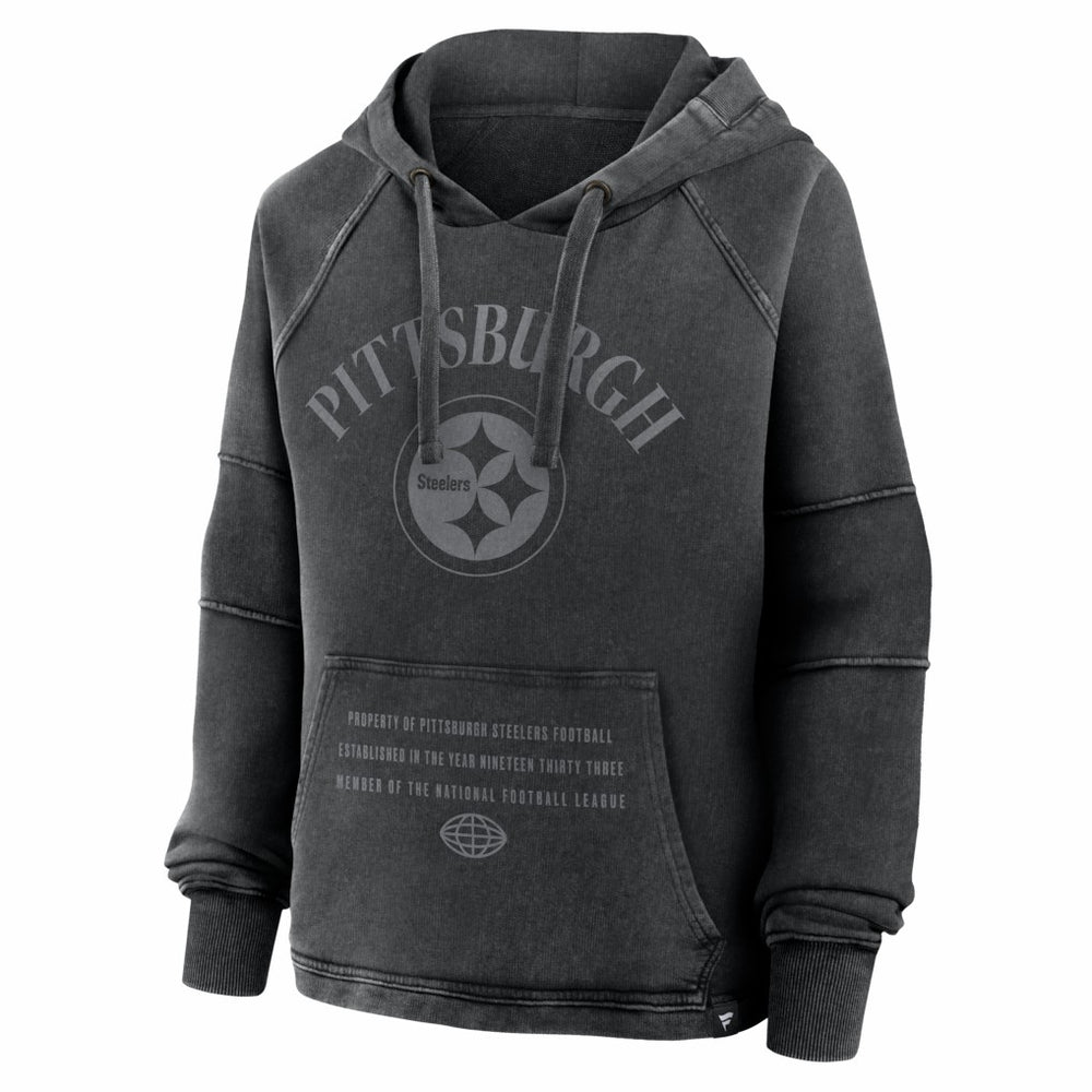 Women's Oversized Raglan Gridiron Hoodie - Pittsburgh Steelers