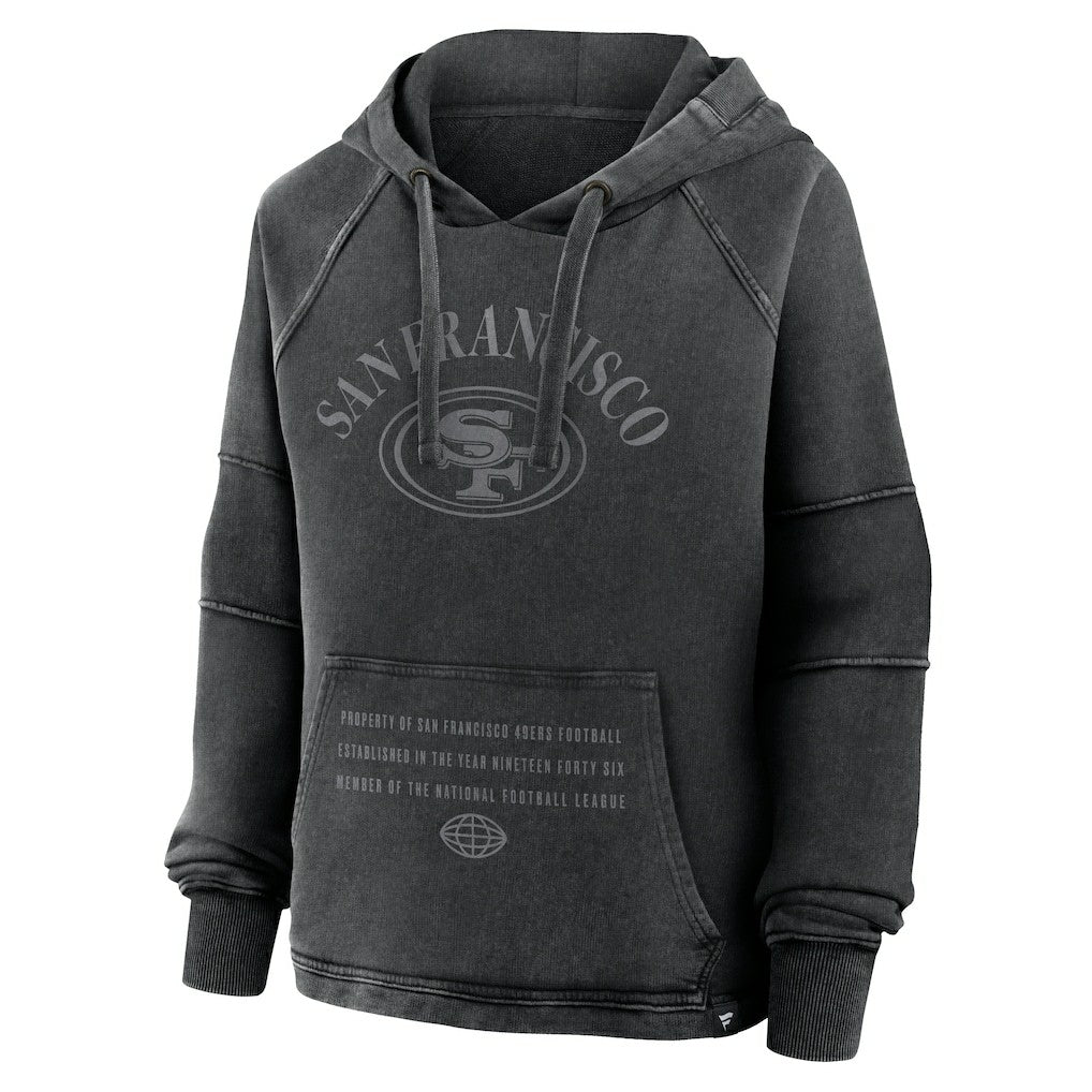 Women's Oversized Raglan Gridiron Hoodie - San Francisco 49ers