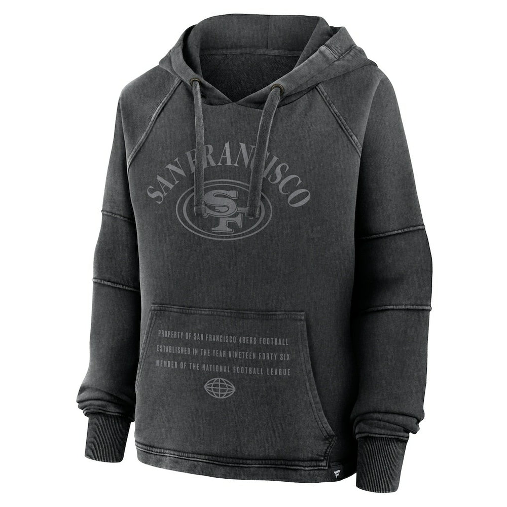 Women's Oversized Raglan Gridiron Hoodie - San Francisco 49ers