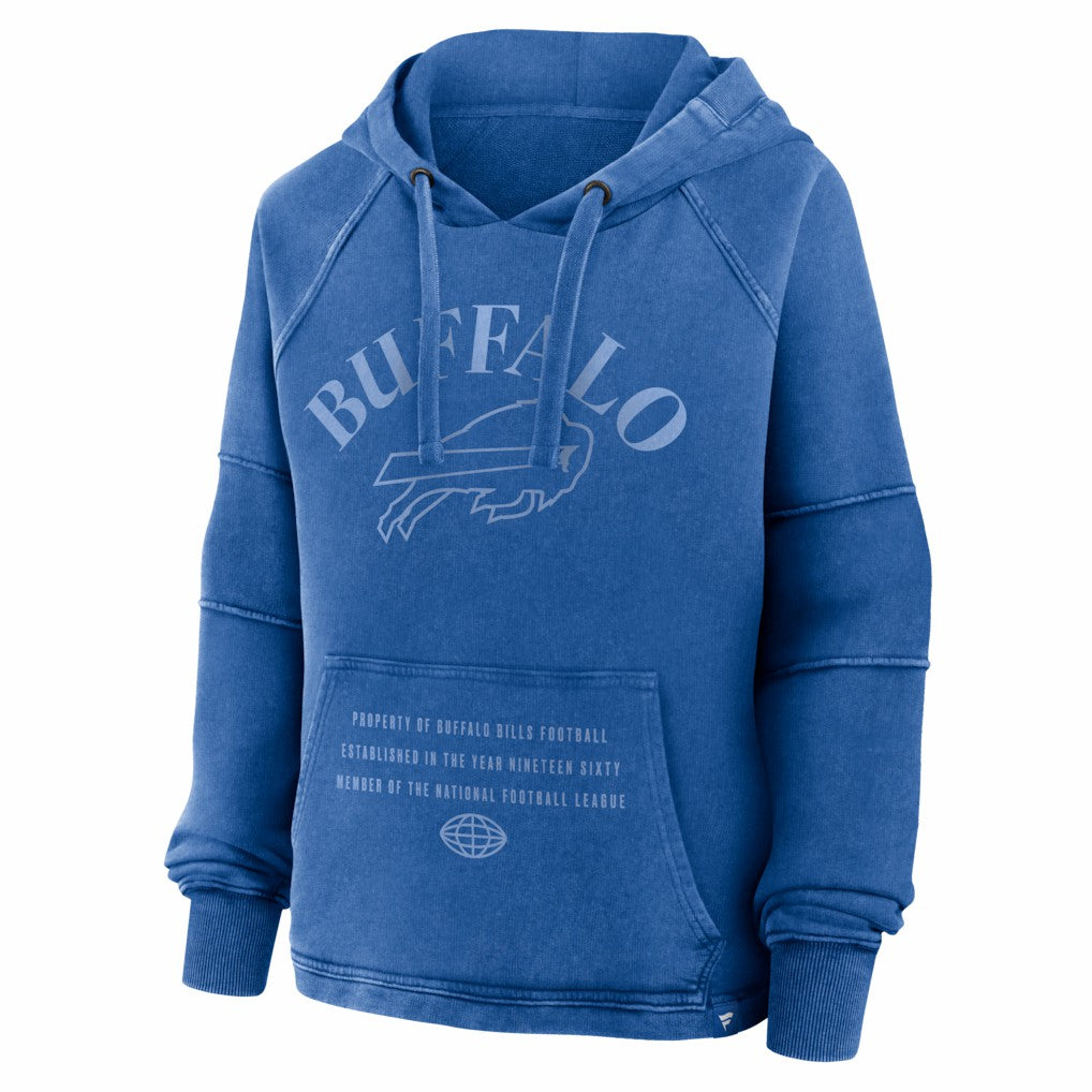 Women's Oversized Raglan Gridiron Hoodie - Buffalo Bills