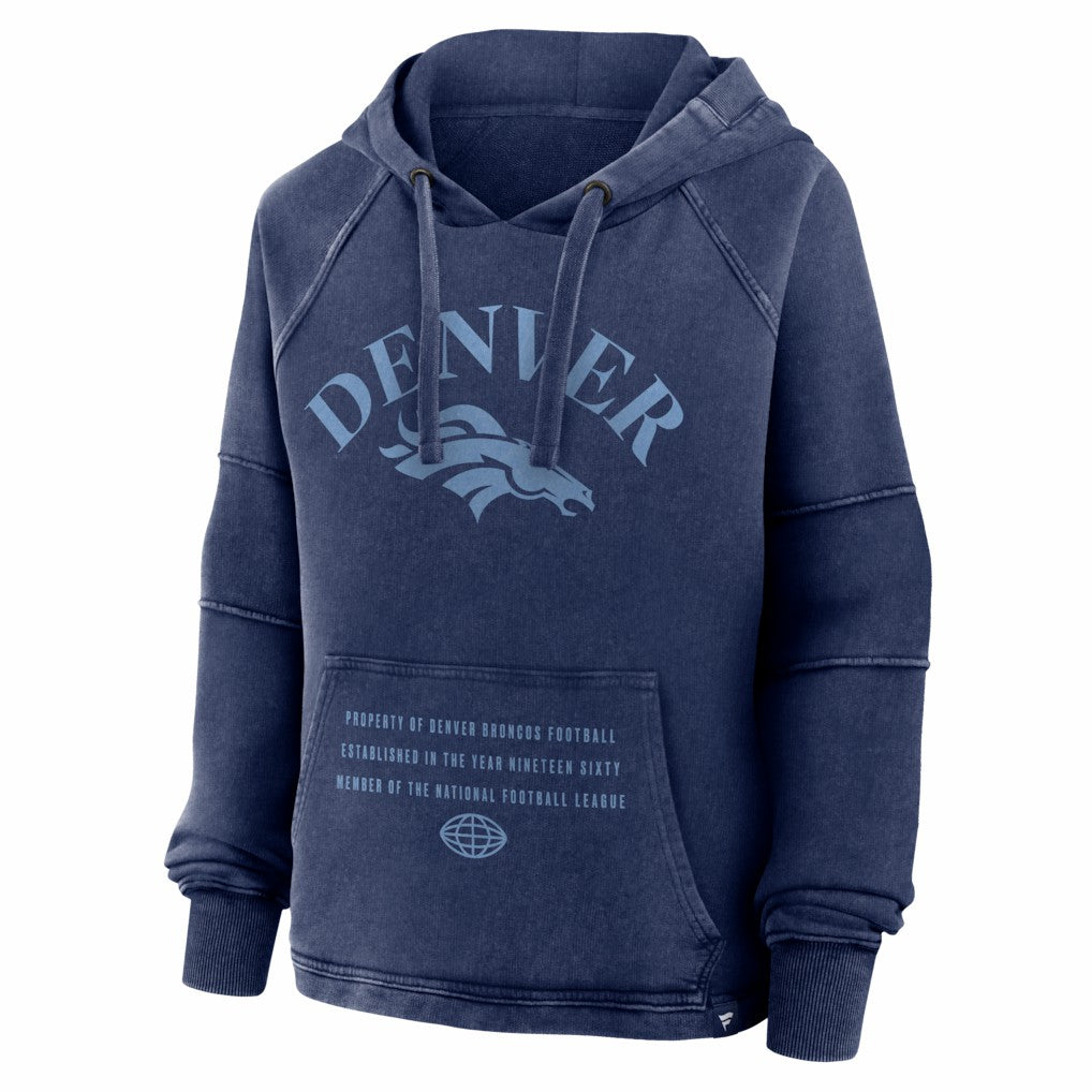 Women's Oversized Raglan Gridiron Hoodie - Denver Broncos