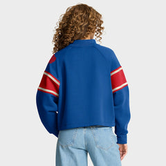 Oversized Hometown Toss Sweep Mock Neck Pullover - Buffalo Bills
