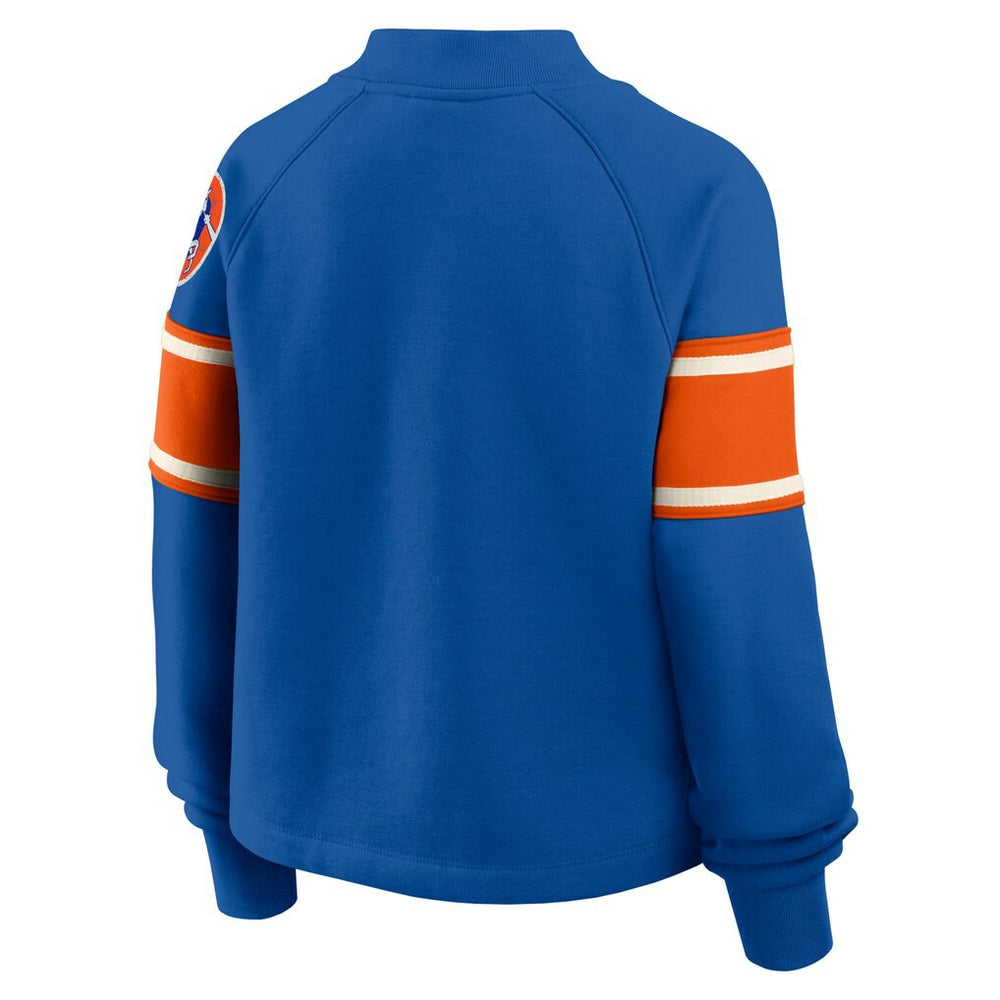 Oversized Hometown Toss Sweep Mock Neck Pullover - Denver Broncos