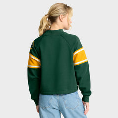 Oversized Hometown Toss Sweep Mock Neck Pullover - Green Bay Packers