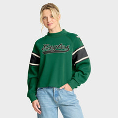 Oversized Hometown Toss Sweep Mock Neck Pullover - Philadelphia Eagles
