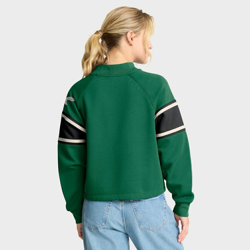 Oversized Hometown Toss Sweep Mock Neck Pullover - Philadelphia Eagles