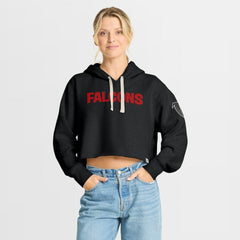 Women's Oversized Hometown Heritage Cropped Hoodie - Atlanta Falcons