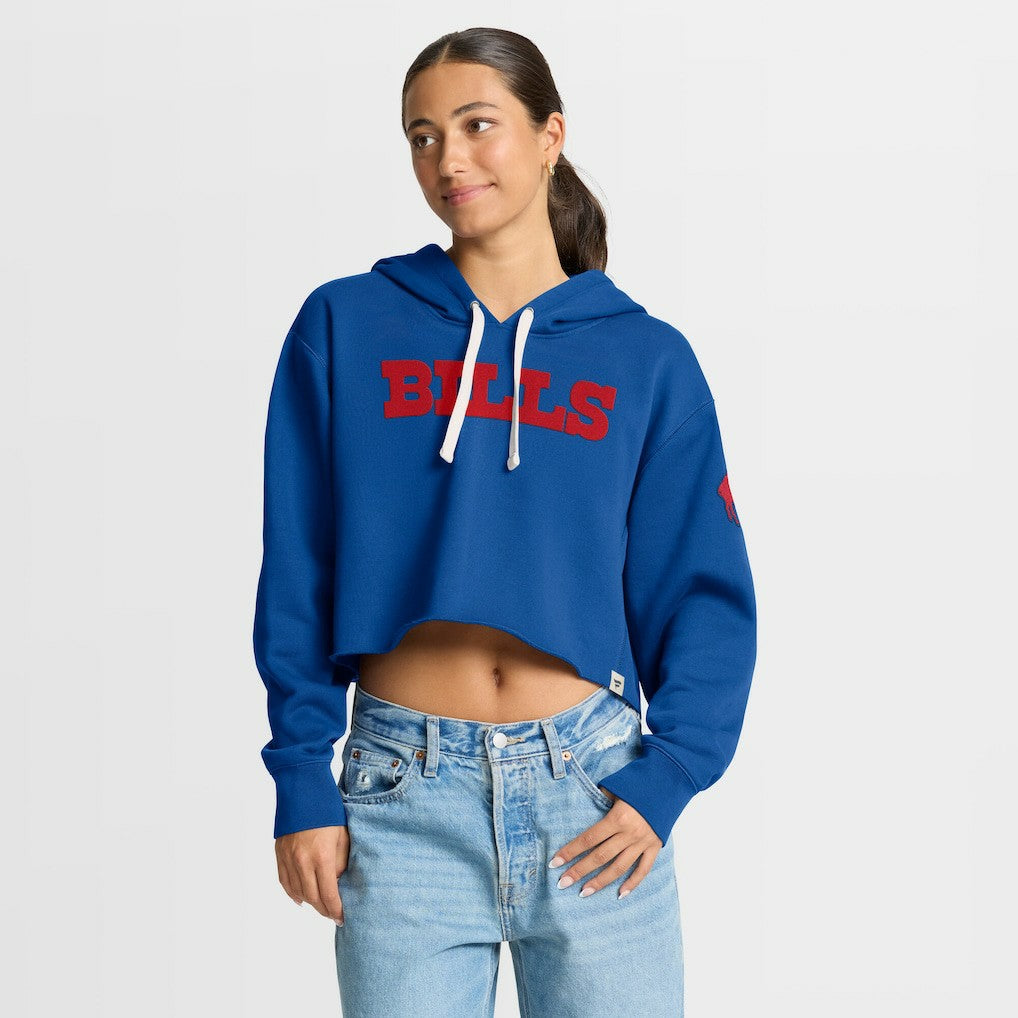 Women's Oversized Hometown Heritage Cropped Hoodie - Buffalo Bills